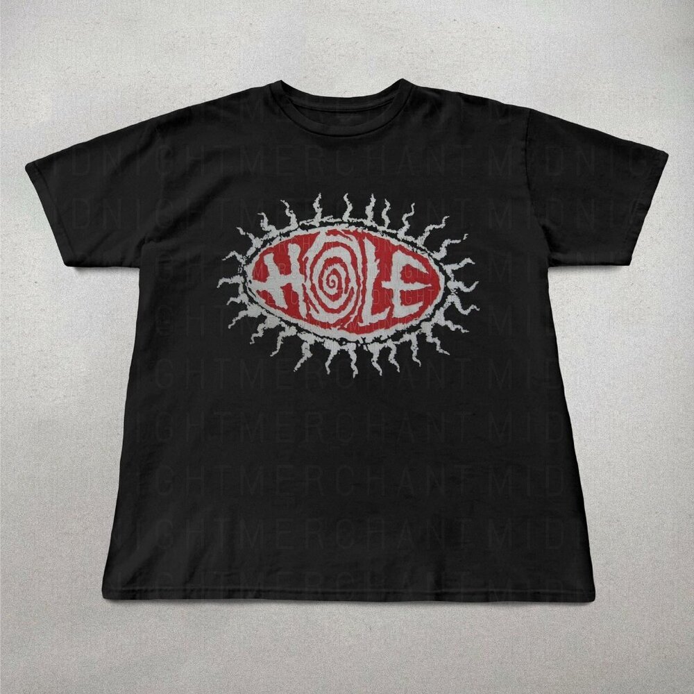 Hole Band T-shirt, Unisex Cotton Shirts, 90s band Shirt, Band graphic tees